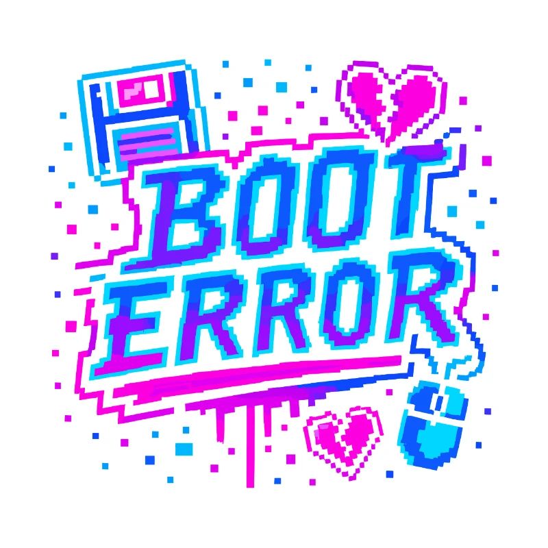 BOOT ERROR – Retro Pixel Graffiti