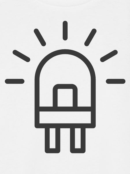 LED-Glühbirnen-Liniensymbol