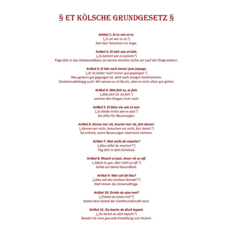 Et Kölsche Basic Law - Et Kölsche Basic Law