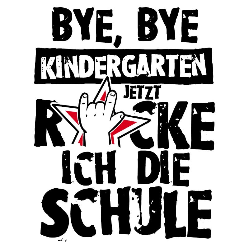 Rocke die Schule Einschulung Erstklässler Rocker
