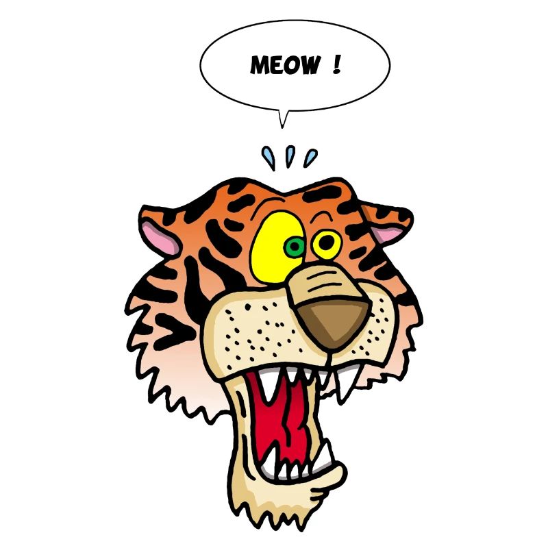 Tiger meowing
