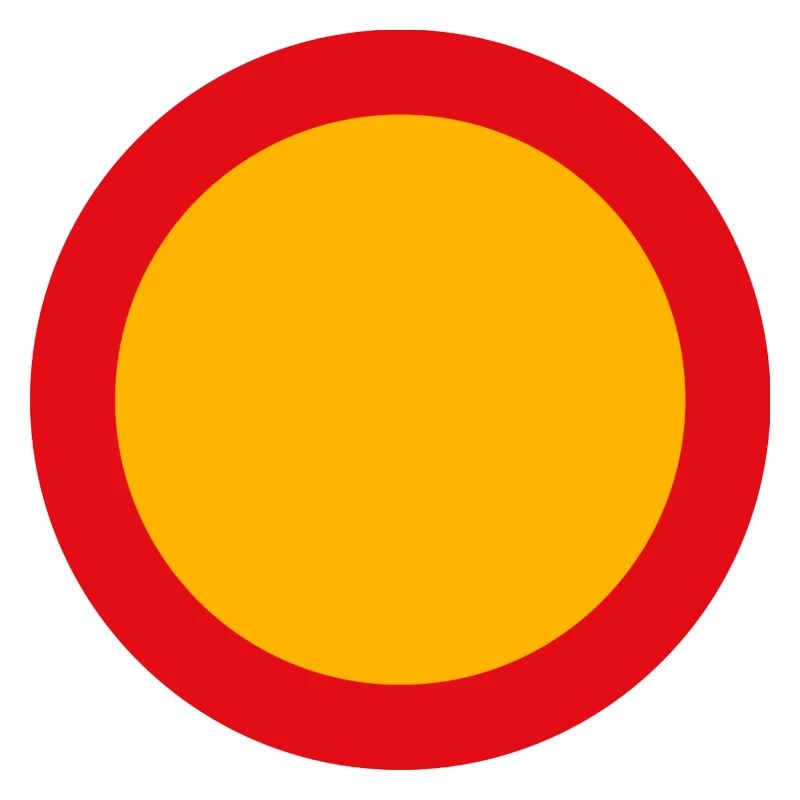 schild rund blanco
