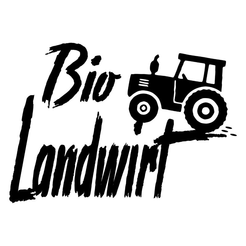 Bio Landwirt mit Traktor
