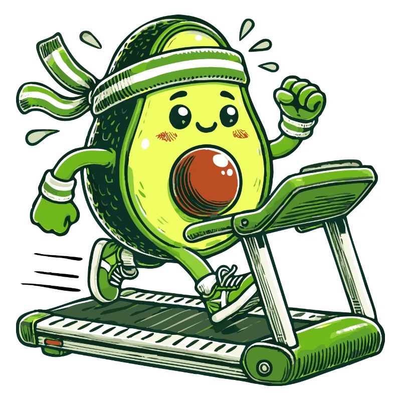 A sporty avocado