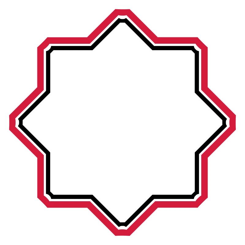 red star border frame text field write n