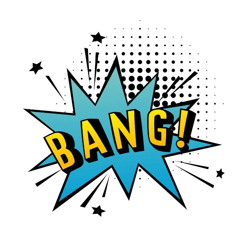 COUP! Bulle de dialogue dans un style pop-art