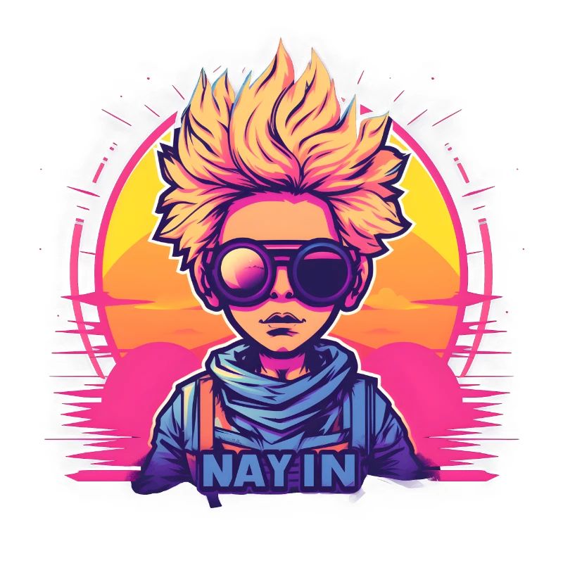 Synthwave Boy Sunset