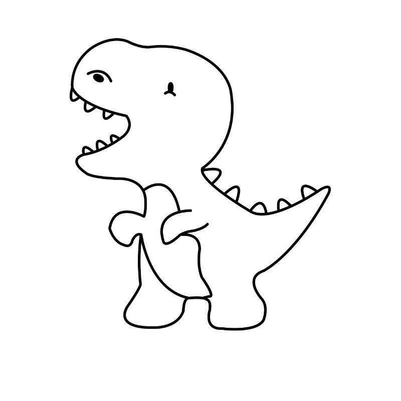 Dino Dinosaur hand-drawn