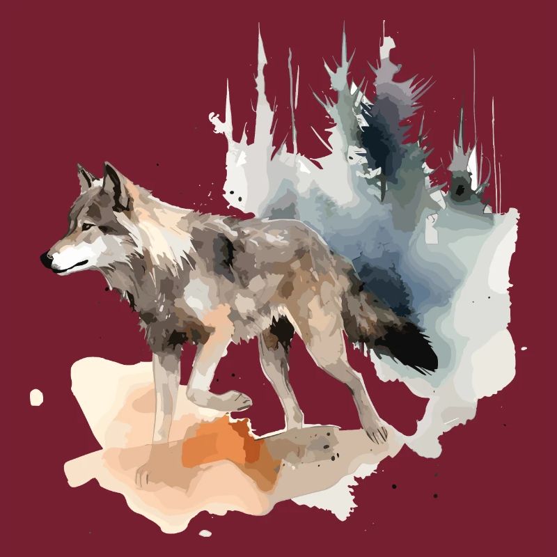 Wolf Wolf Head Scratch Marks Claws Wild Forest Hunter
