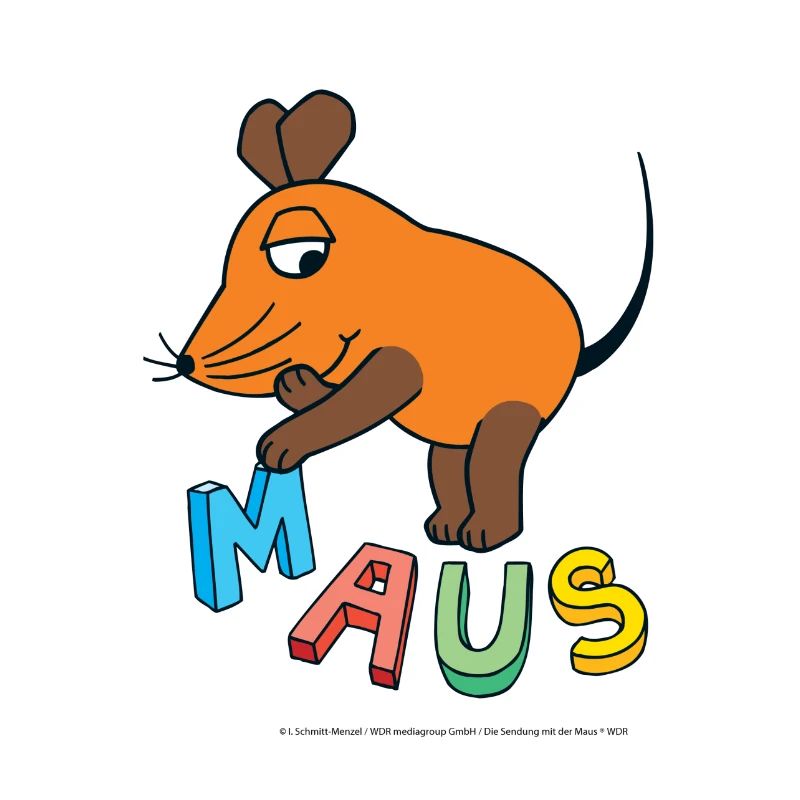 Die Maus mit Buchstaben