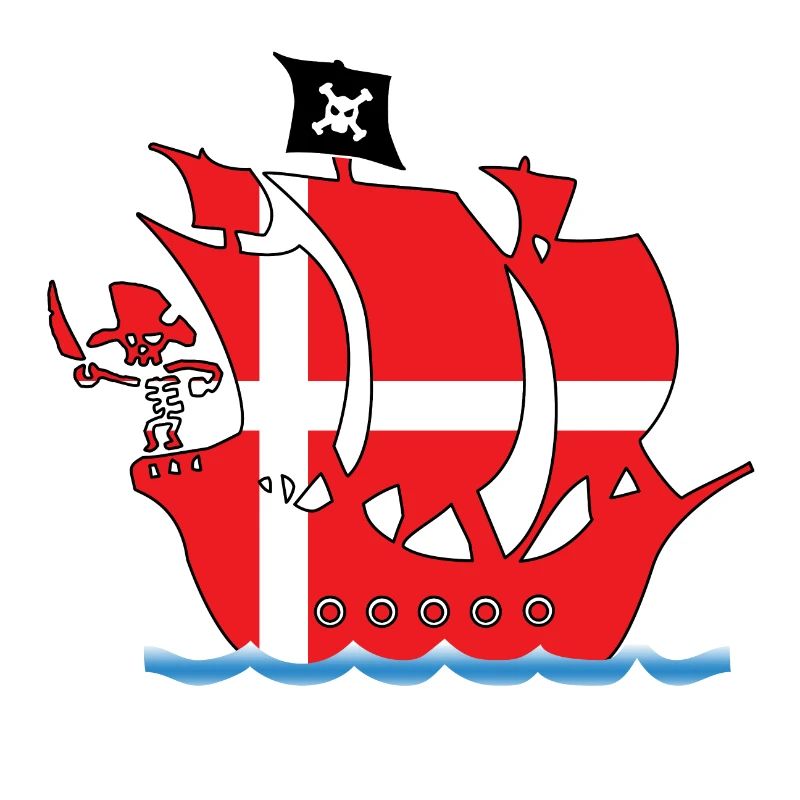 Pirateship danmark flag
