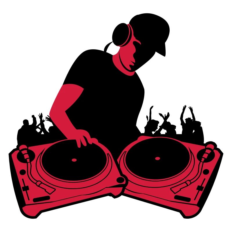 DJ mit Turntables