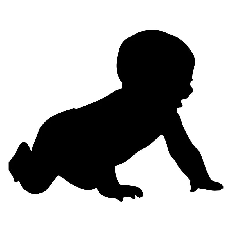Silhouette de bébé