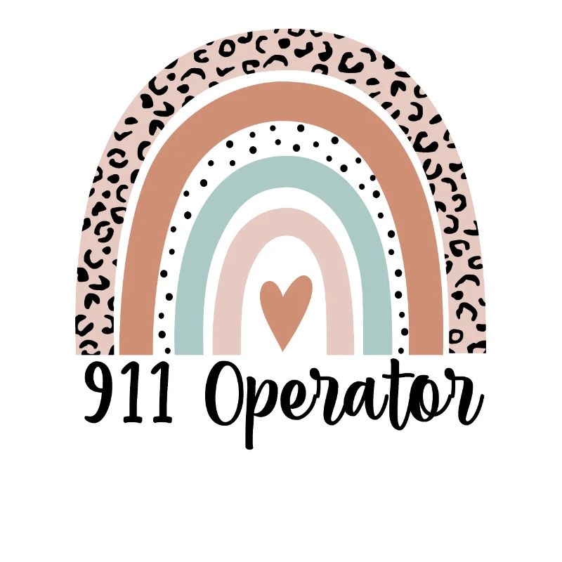 91 Operator Rainbow Leopard Funny