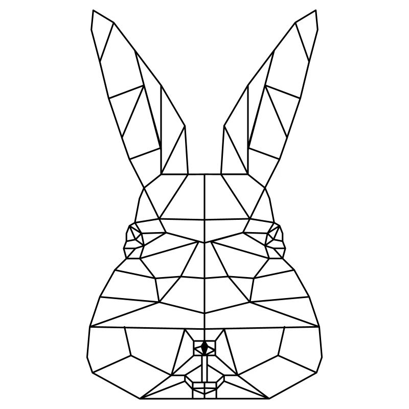 Easter Bunny Polygon