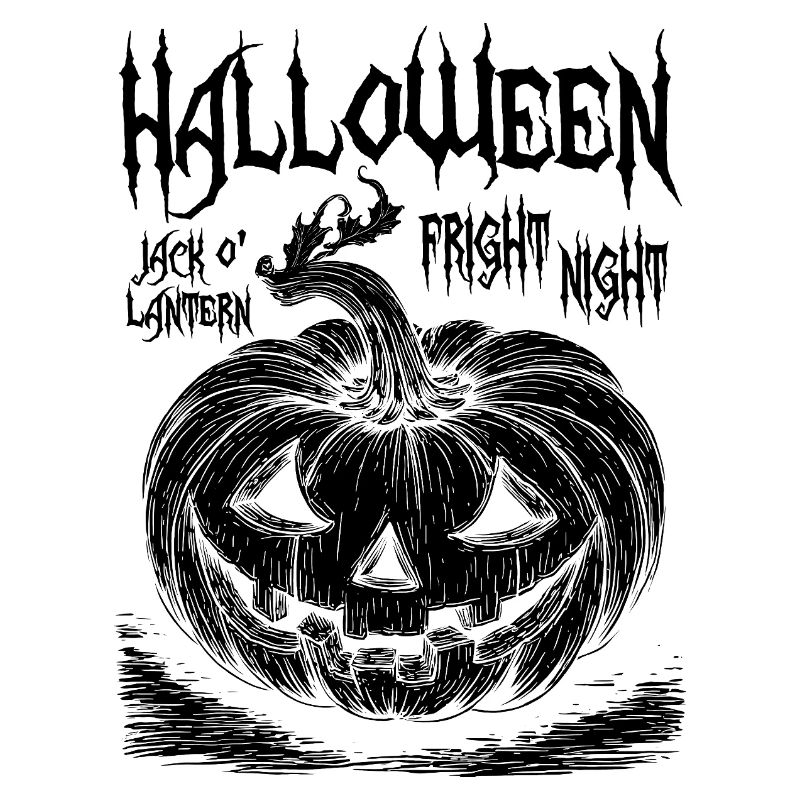 Halloween Jack O'Lantern Black Design