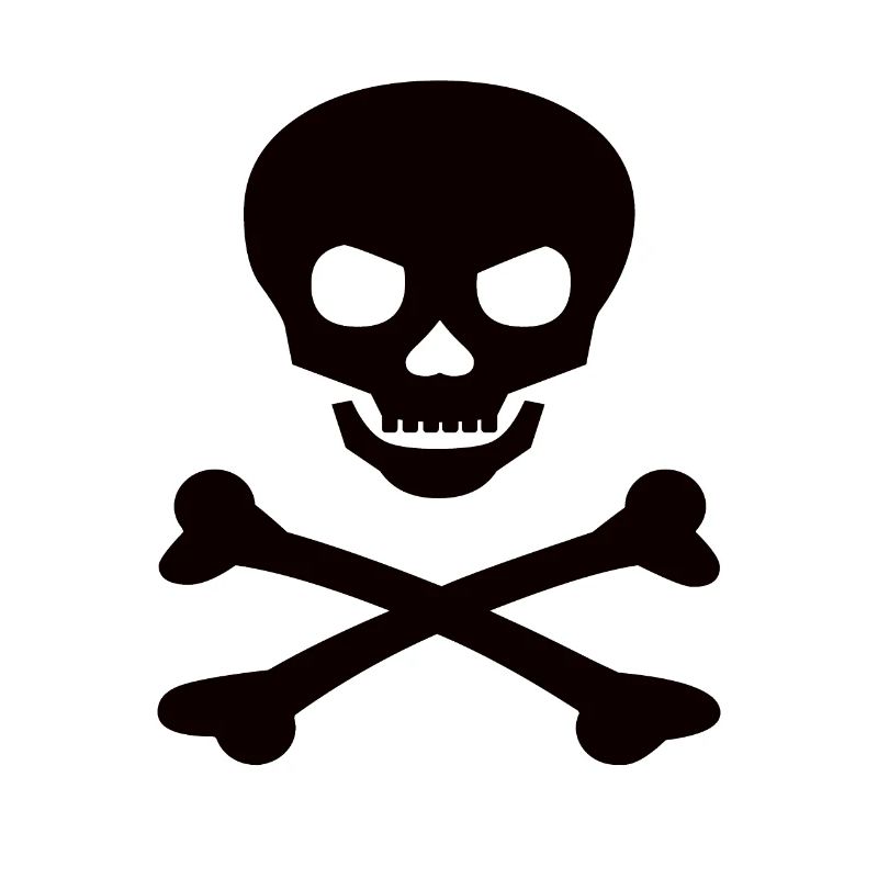 Crâne de drapeau pirate