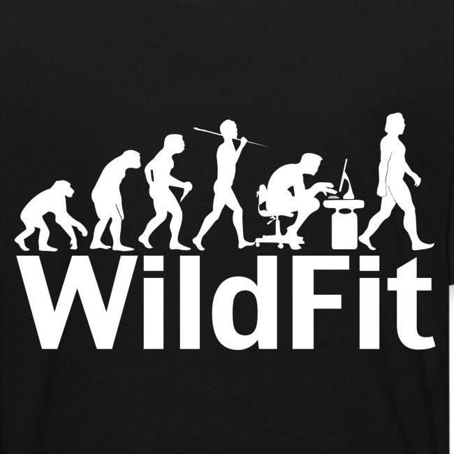 WildFit Logo Evolution Weiß
