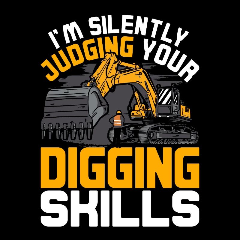 Excavator Driver Silently Judging Your Digging Skills