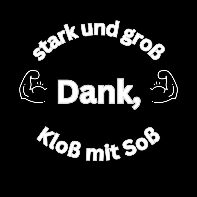 stark und groß dank, Kloß mit Soß
