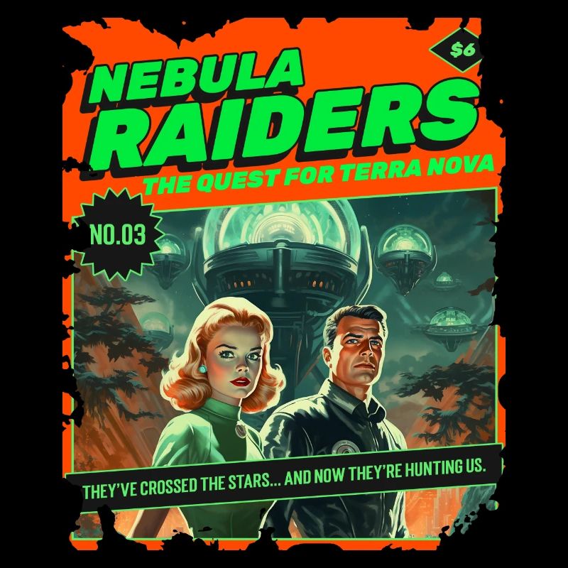 Nebula Raiders, 50s, 1950's Comic, Space