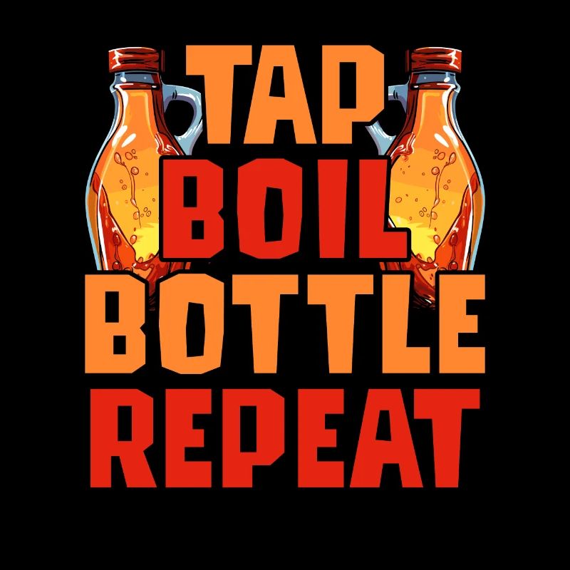 Sirop d’érable Sève d’érable Robinet Bouillir la bouteille Répéter