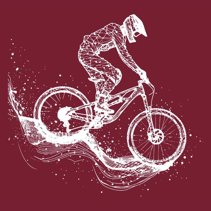 Mountainbiking Zeichnung