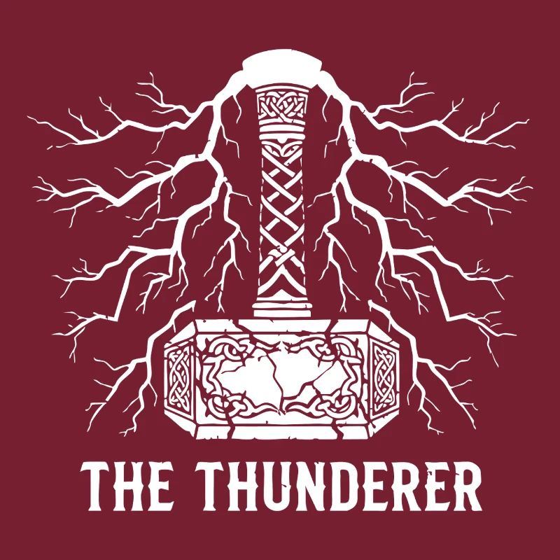 Der Donnerer Thors Hammer Mjölnir Blitz