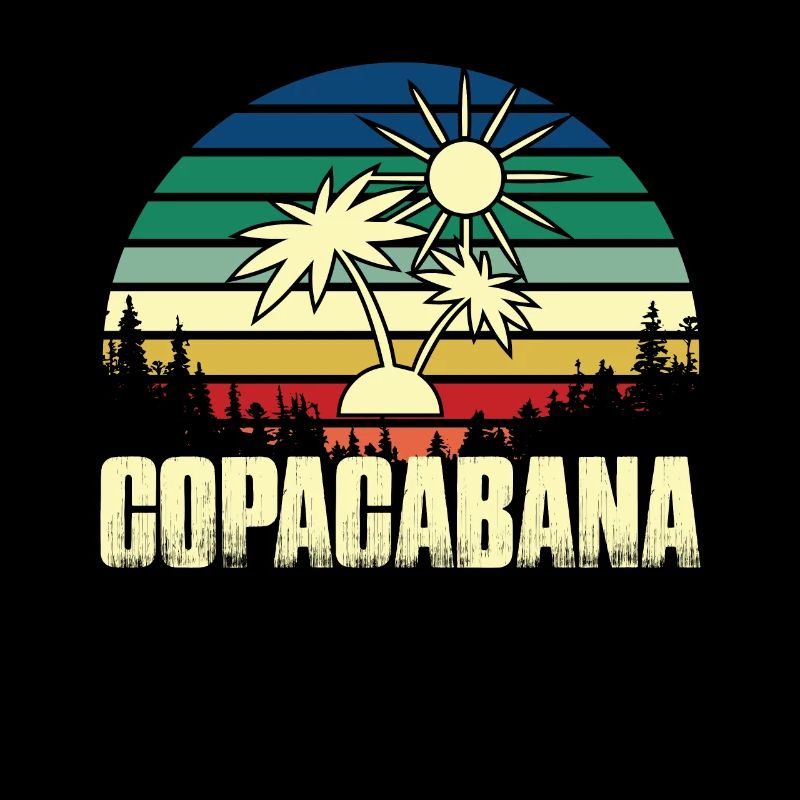Rio Beach Copacabana Holiday Palms Summer Sun Bra
