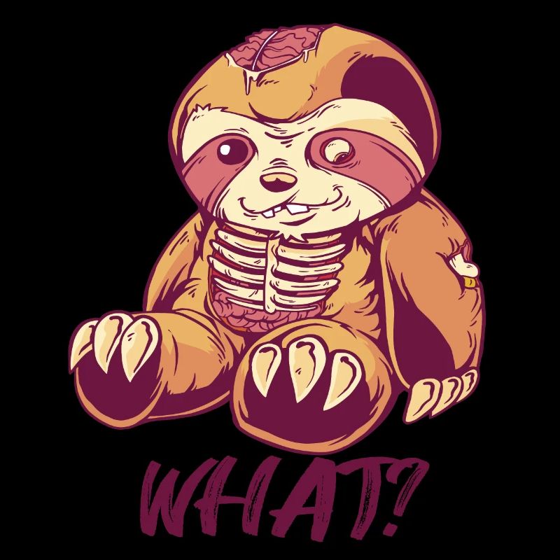 Creepy Sloth Horror Murderous Sloths W