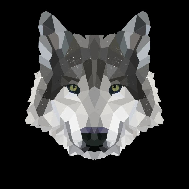 POLYGON WOLF WOLVES HUSKY PACK DOG PACK PACK