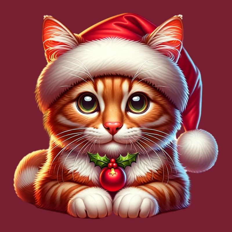 Katze Weihnachtskostüm Weihnachtsmütze