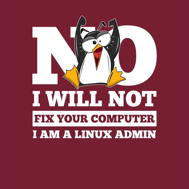 Correction de l'ordinateur Linux SysAdmin Hacker Coder Penguin