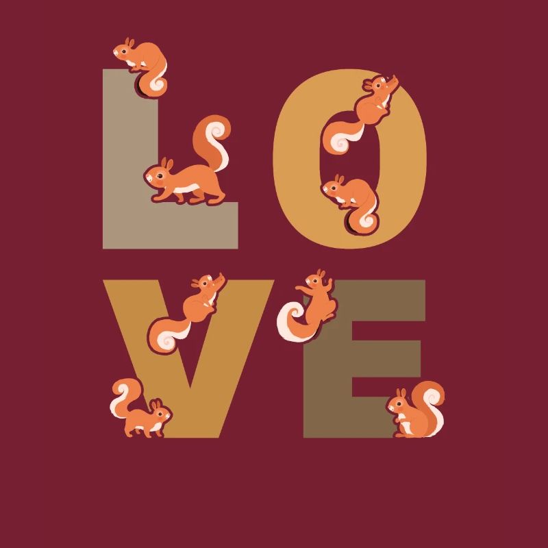 Eichhörnchen LOVE Eichhörnchen Netter Eichhörn