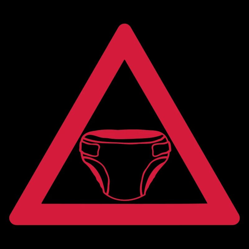 Warnung Windel Schild