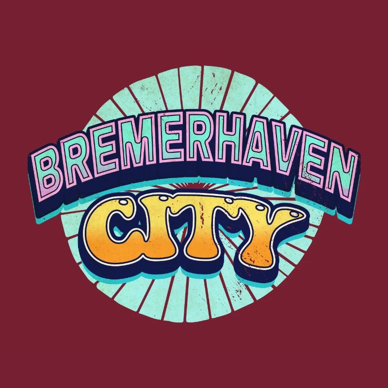 Bremerhaven Germany Font Pop Art Comic