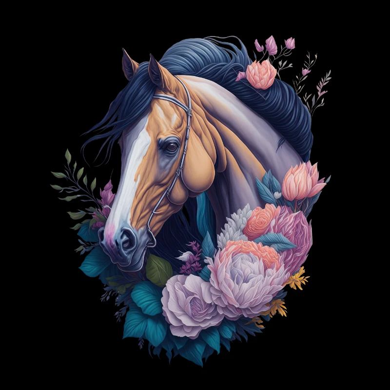 Pferd Blumen