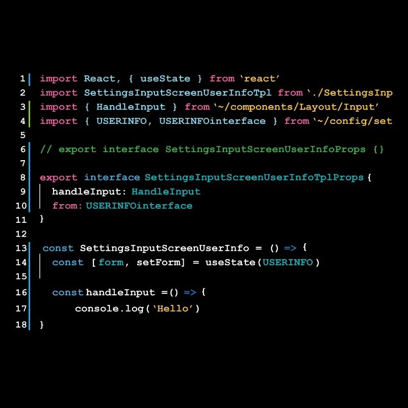 Code des programmeurs dans React