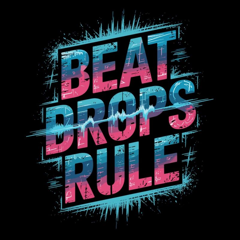 Beat Drops Rule Shirt - EDM Soundwave