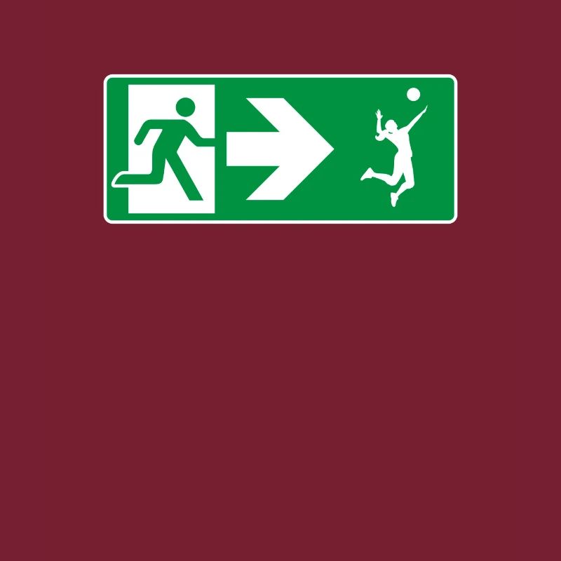 Emergency Exit Volleyball Volleyball Player