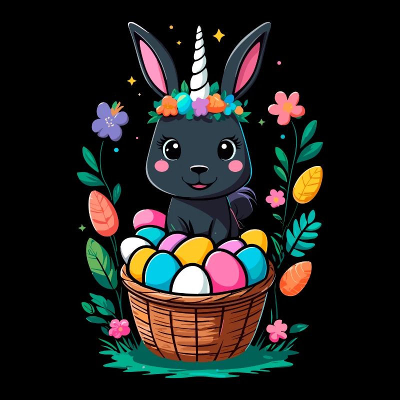Funny Unicorn Easter Bunny Cute Easter Unicorn