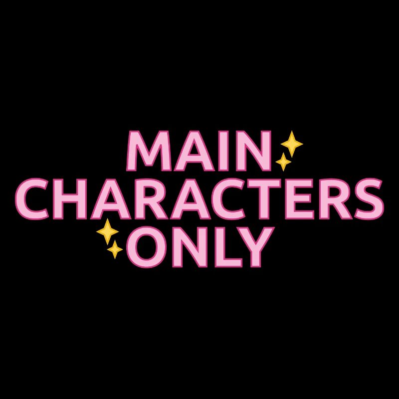 Statement-Design „Main Characters Only"
