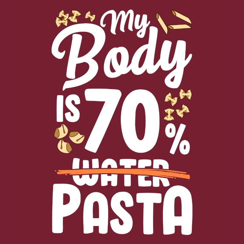 Mon corps est composé à 70% de pâtes