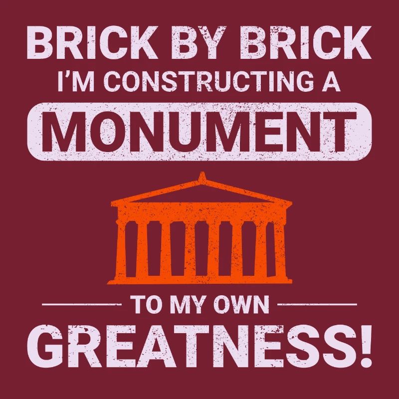 Monumental Brick Mastery: Humorous Bricklayer