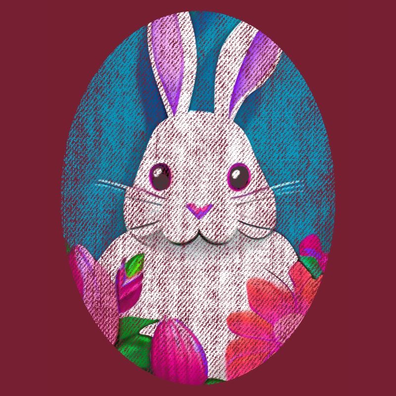 Easter Bunny retro usagé - look cool