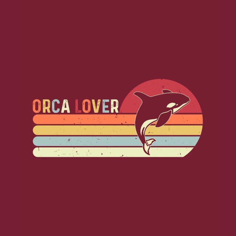 Orca Lovers Sea Creatures Protect Sunset