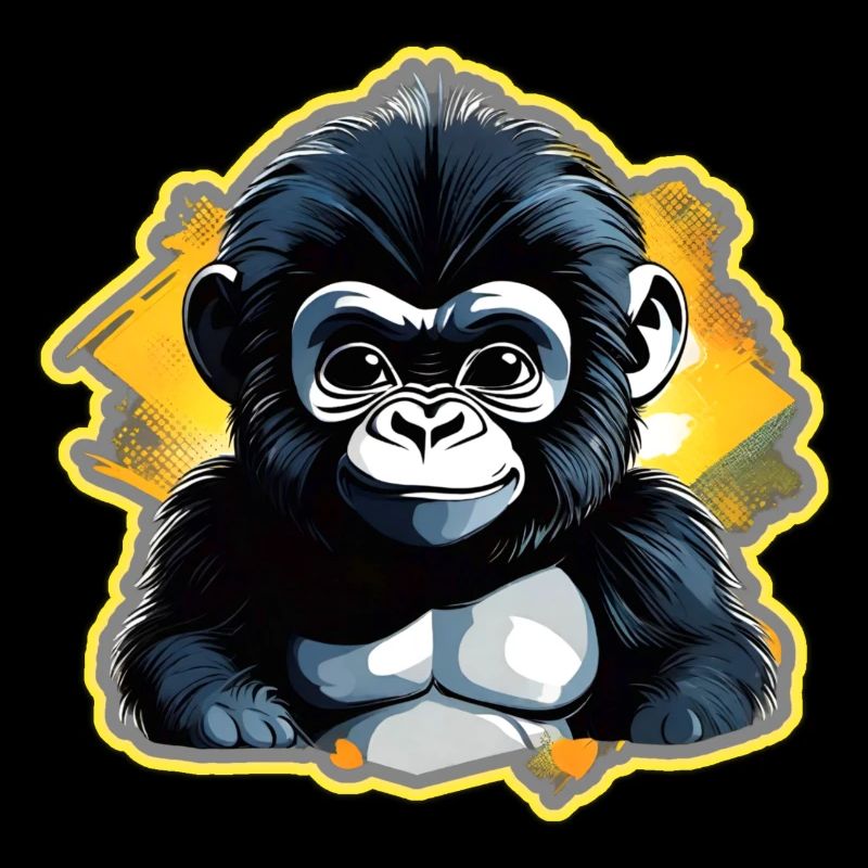 Mignon bébé gorille