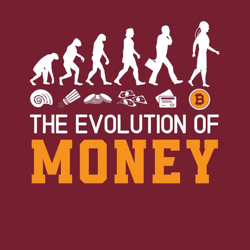 Die Evolution Des Geldes Crypto Währung Bitcoin