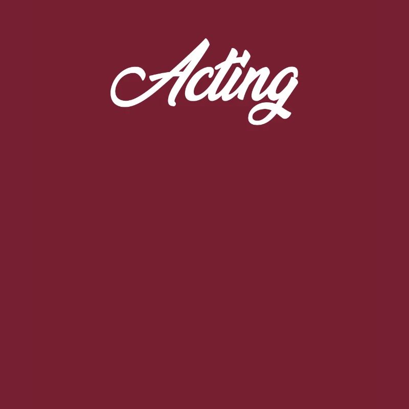 ACTING CURSIVE TEXT NOVELTY HOBBY