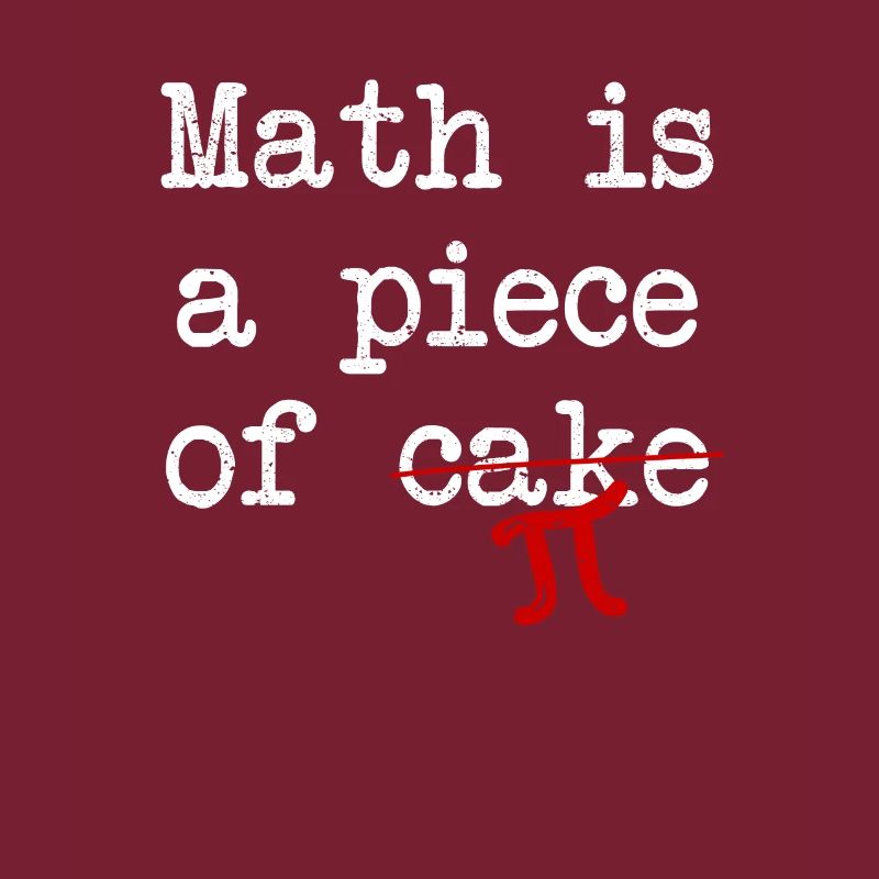 Math est un morceau de gâteau Pi Day drôle 3.14 Math